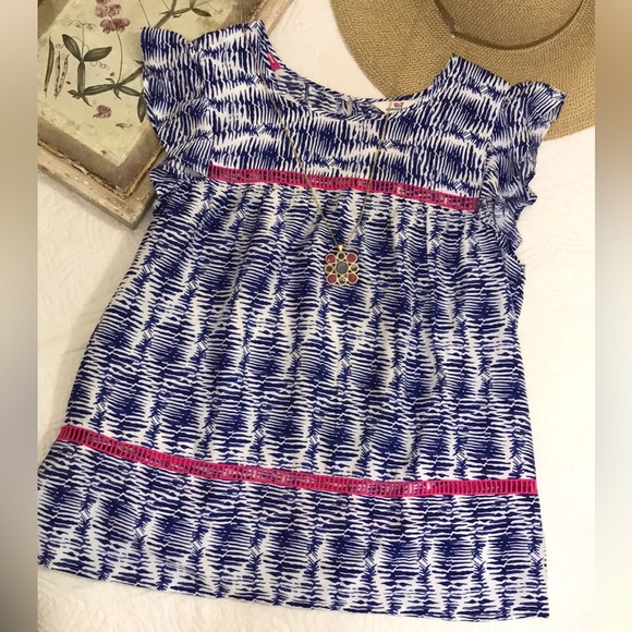 Vineyard Vines Flutter Sleeve Top - Picture 7 of 15